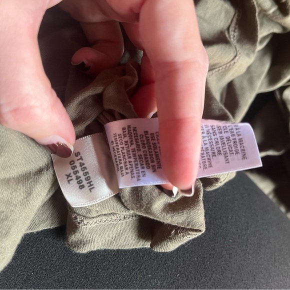 Splendid Olive Scoop Neck Long Sleeve Tee XL NWT - Picture 5 of 5